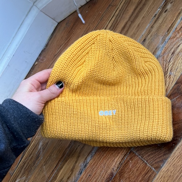 Obey Accessories - Yellow Obey Beanie